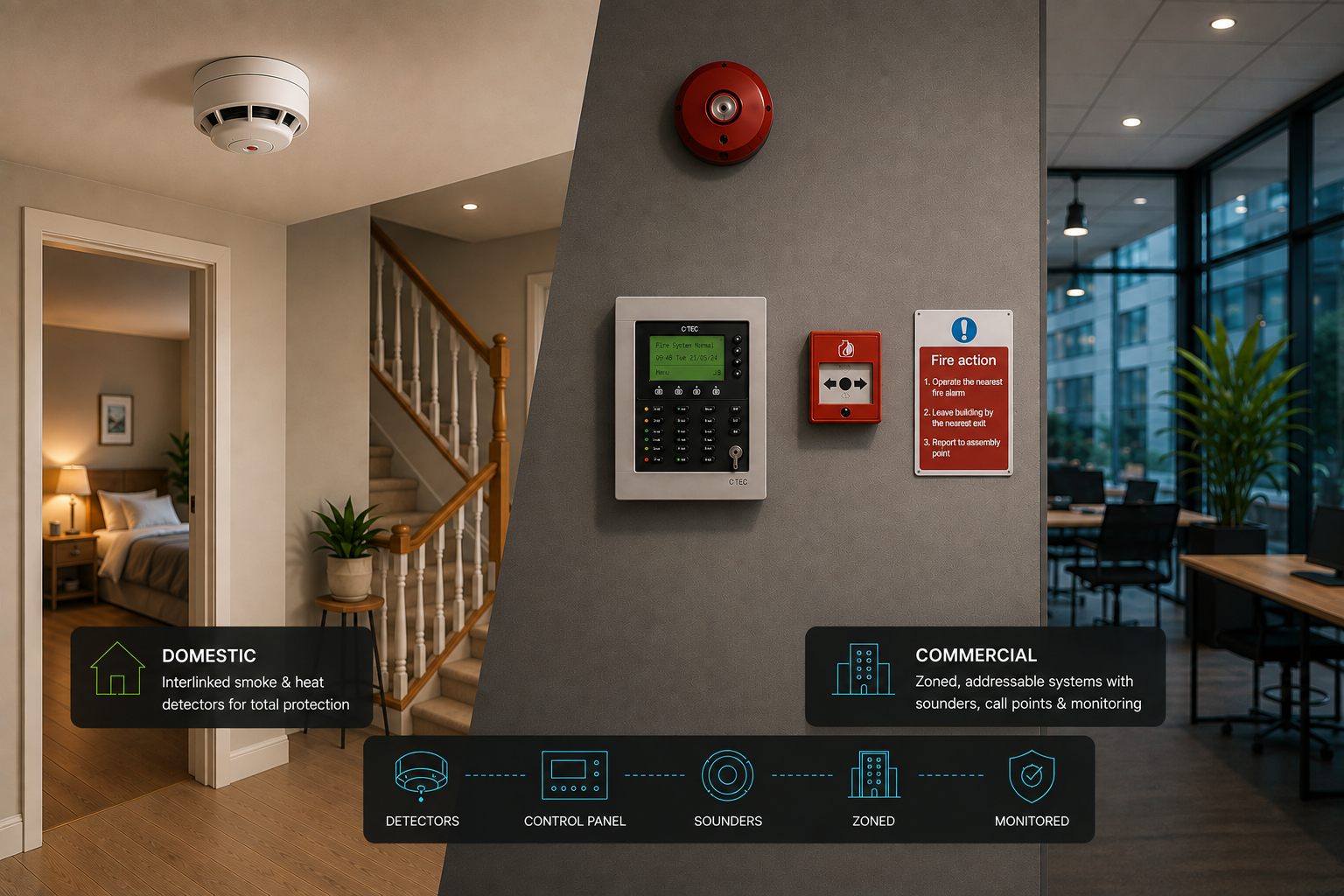 Smoke detector installation by Future Electrical Solutions