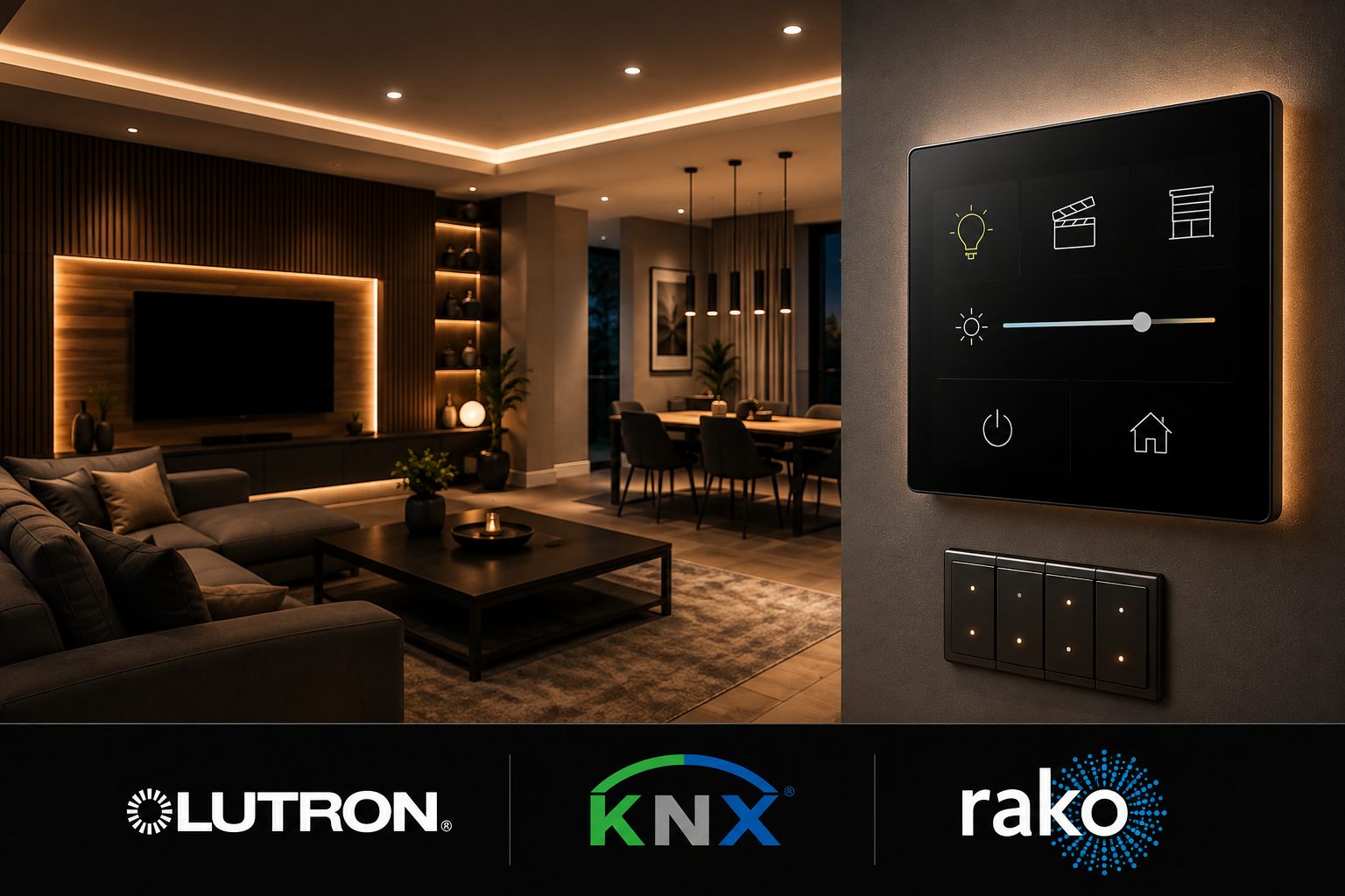 Smart lighting control installed by Future Electrical Solutions
