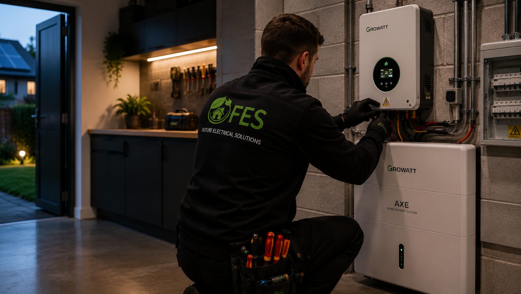 Future Electrical Solutions solar PV and battery storage installation